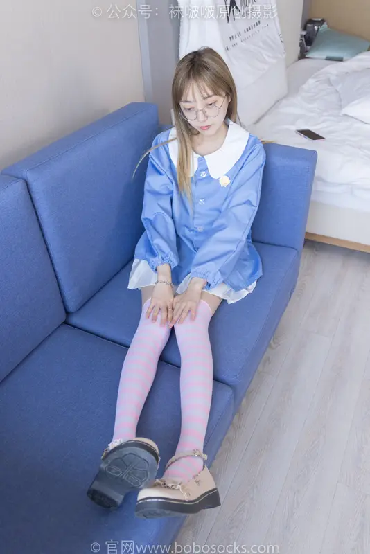 [BoBoSocks袜啵啵]NO.229 稚予-板鞋、皮鞋、两双大腿袜 - BoBoSocks袜啵啵